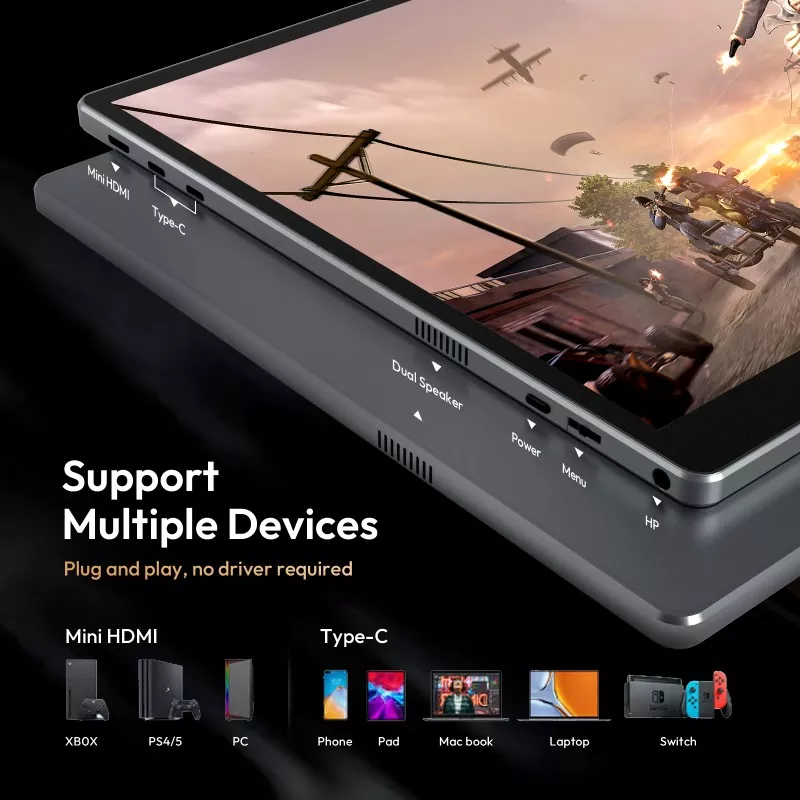 Dlaczego warto wybrać 16-calowy przenośny monitor 1200P do pracy i podróży?